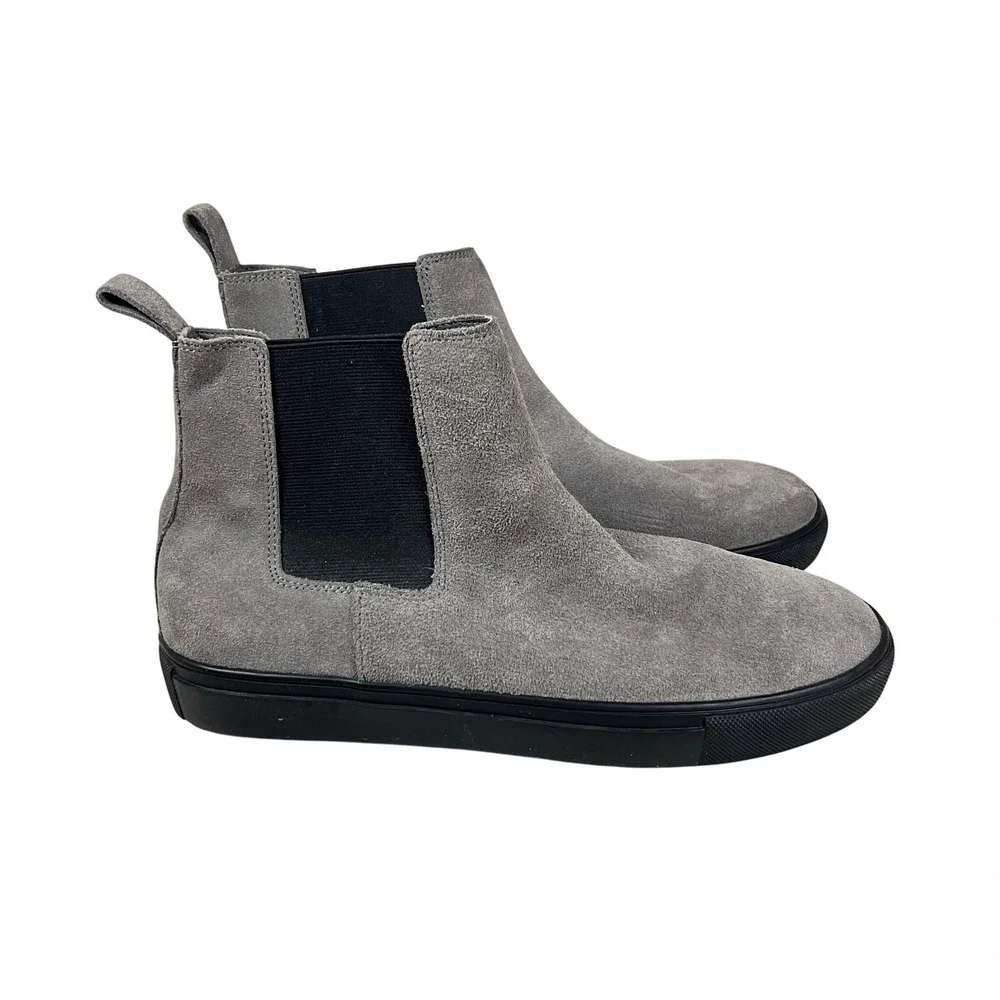 Steve Madden‎ Mens 9 Genuine Leather Suede Chelsea Boots Slip On